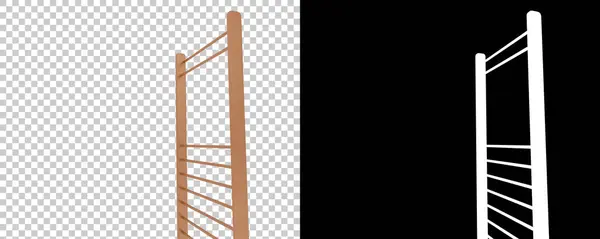Escalera Barras Pared Gimnasia Ilustración Representación —  Fotos de Stock