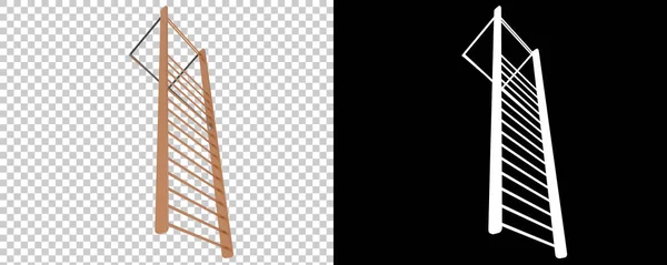 Gymnastika Wall Bars Ladder Vykreslování Ilustrace — Stock fotografie