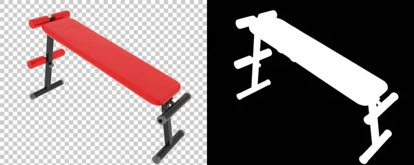 体操长椅 运动器械 可调整体操长椅的三维图解 — 图库照片