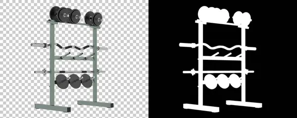3d illustration of, gym sport equipment