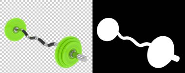 Halter arka planda izole edildi. 3d görüntüleme, illüstrasyon 