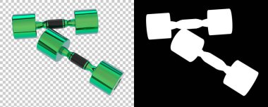 Dambıllar arka planda izole edilmiş. 3d görüntüleme, illüstrasyon 