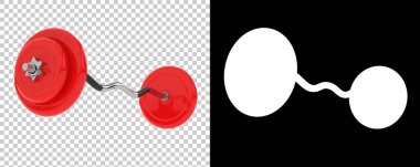 Halter arka planda izole edildi. 3d görüntüleme - illüstrasyon