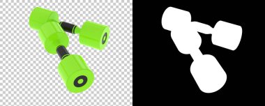 Dambıllar arka planda izole edilmiş. 3d görüntüleme, illüstrasyon 