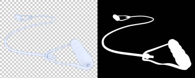 Genişletici, şeffaf ve siyah arkaplan üzerine spor ekipmanları