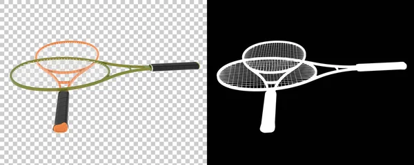 テニスラケットのイラスト スポーツ活動用品 — ストック写真
