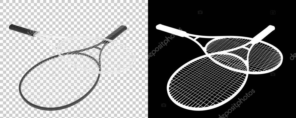 Illustration of tennis Rackets. sport activity equipment