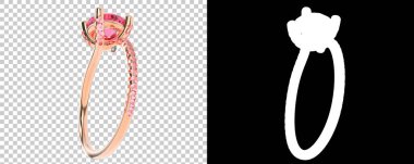 Altın halkalar beyaz ve siyah arkaplanda izole edilmiş. 3d görüntüleme - illüstrasyon