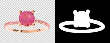 Dekoratif değerli mücevherlerin 3D çizimi