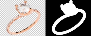 Dekoratif değerli mücevherlerin 3D çizimi