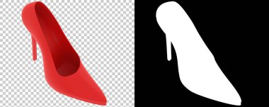 Prenses ayakkabısı beyaz arka planda izole edilmiş. 3d görüntüleme - illüstrasyon