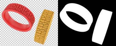 Dekoratif değerli mücevherlerin 3D çizimi