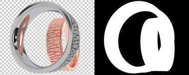 Dekoratif değerli mücevherlerin 3D çizimi