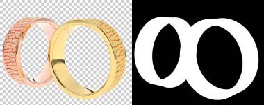 Dekoratif değerli mücevherlerin 3D çizimi