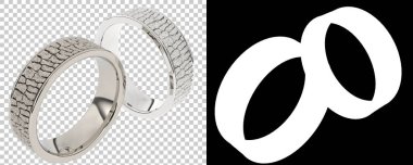 Dekoratif değerli mücevherlerin 3D çizimi