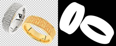 Dekoratif değerli mücevherlerin 3D çizimi