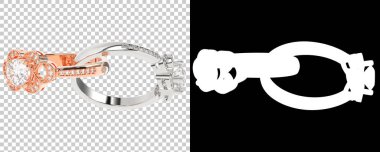 Dekoratif değerli mücevherlerin 3D çizimi