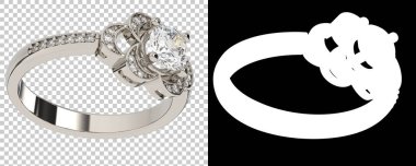 Dekoratif değerli mücevherlerin 3D çizimi