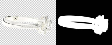 Dekoratif değerli mücevherlerin 3D çizimi