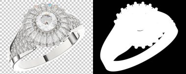 Dekoratif değerli mücevherlerin 3D çizimi