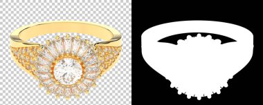 Dekoratif değerli mücevherlerin 3D çizimi