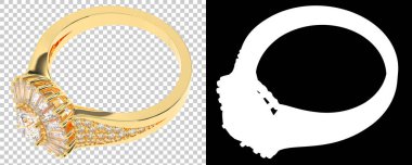 Dekoratif değerli mücevherlerin 3D çizimi