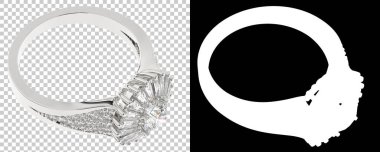 Dekoratif değerli mücevherlerin 3D çizimi