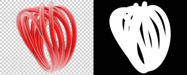 Dekoratif değerli mücevherlerin 3D çizimi