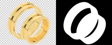 Mücevher arka planda izole edilmiş. 3d görüntüleme - illüstrasyon