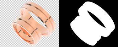 Mücevher arka planda izole edilmiş. 3d görüntüleme - illüstrasyon