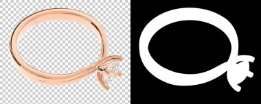 Mücevher arka planda izole edilmiş. 3d görüntüleme - illüstrasyon