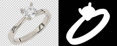 Mücevher arka planda izole edilmiş. 3d görüntüleme - illüstrasyon