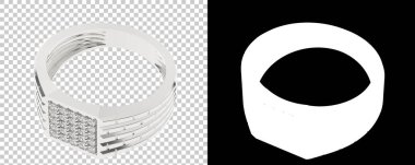 Mücevher arka planda izole edilmiş. 3d görüntüleme - illüstrasyon