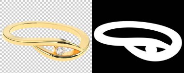 Mücevher arka planda izole edilmiş. 3d görüntüleme - illüstrasyon