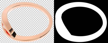 Mücevher arka planda izole edilmiş. 3d görüntüleme - illüstrasyon