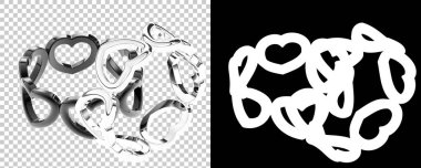 Mücevher arka planda izole edilmiş. 3d görüntüleme - illüstrasyon