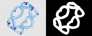 Mücevher arka planda izole edilmiş. 3d görüntüleme - illüstrasyon