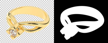 Dekoratif değerli mücevherlerin 3D çizimi