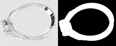 Dekoratif değerli mücevherlerin 3D çizimi