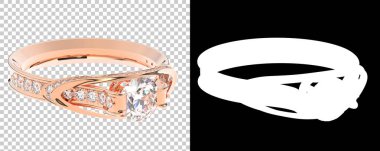 Dekoratif değerli mücevherlerin 3D çizimi