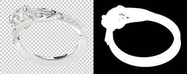 Dekoratif değerli mücevherlerin 3D çizimi