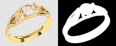 Dekoratif değerli mücevherlerin 3D çizimi