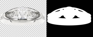 Dekoratif değerli mücevherlerin 3D çizimi