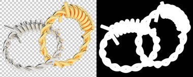 Mücevher arka planda izole edilmiş. 3d görüntüleme - illüstrasyon