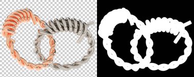 Mücevher arka planda izole edilmiş. 3d görüntüleme - illüstrasyon