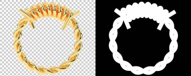 Mücevher arka planda izole edilmiş. 3d görüntüleme - illüstrasyon