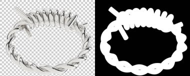 Mücevher arka planda izole edilmiş. 3d görüntüleme - illüstrasyon