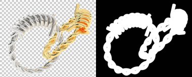 Mücevher arka planda izole edilmiş. 3d görüntüleme - illüstrasyon