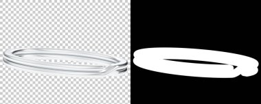 Mücevher arka planda izole edilmiş. 3d görüntüleme - illüstrasyon