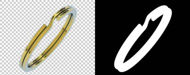 Mücevher arka planda izole edilmiş. 3d görüntüleme - illüstrasyon